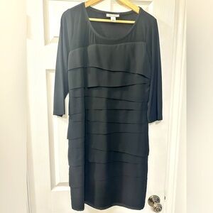 White House Black Market layered midi dress